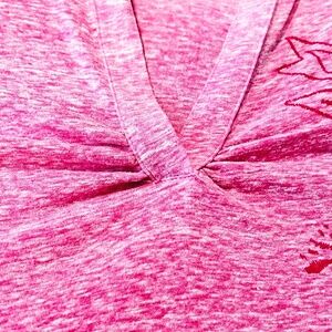 POLO TOP, SHORT SLEEVE, FUSCHIA, SIZE 4X, POLYESTER/COTTON/RAYON, ADDITION ELLE,